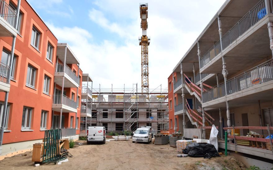 Die Bauarbeiten im generationenübergreifenden "Havel-Quartier HEIMATGLÜCK"  gehen zügig voran 