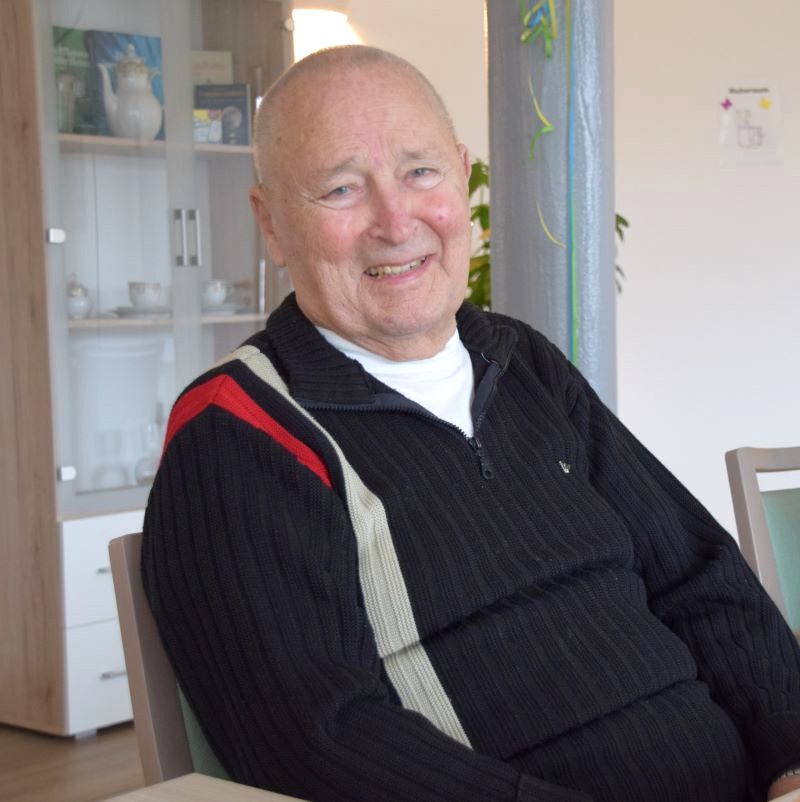 Günter Hofmann ist Gast im Tagestreff „Zur Semmelfrau“ in Lietzow
