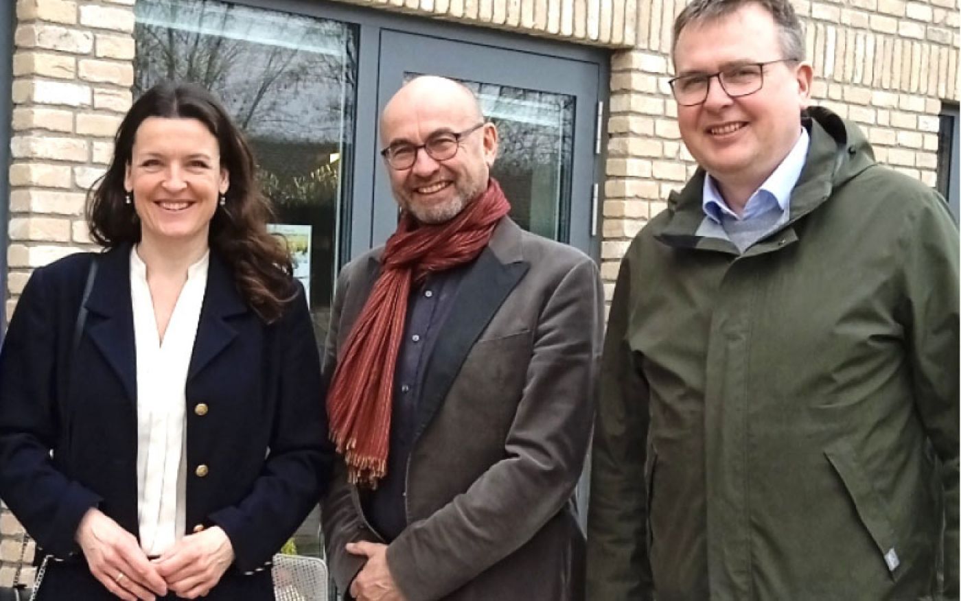 SPD-Politker:in Wiebke Papenbrock und Johannes Funke zu Besuch in Lietzow