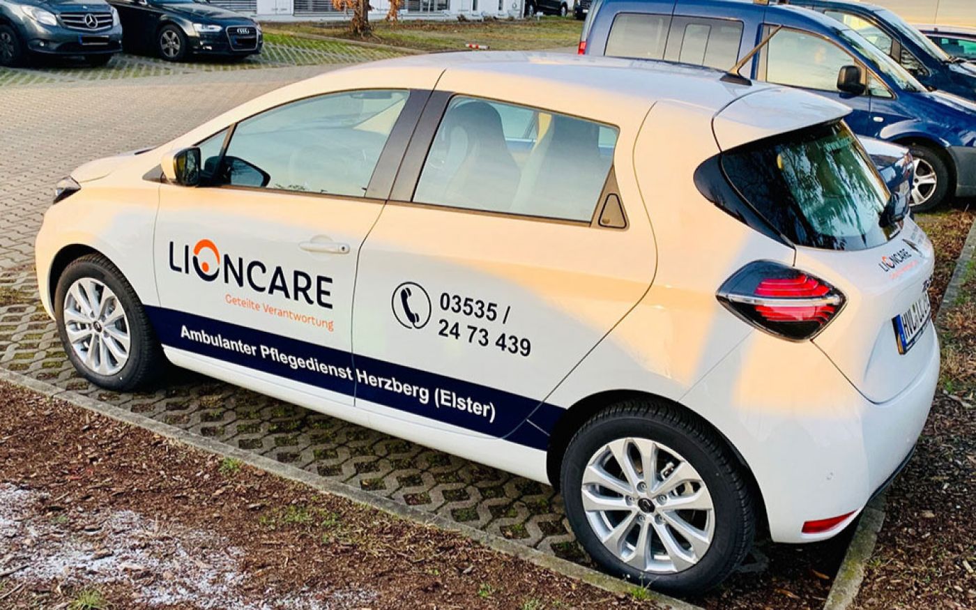 Unsere neuen E-Autos für den ambulanten Pflegedienst in Herzberg (Elster)