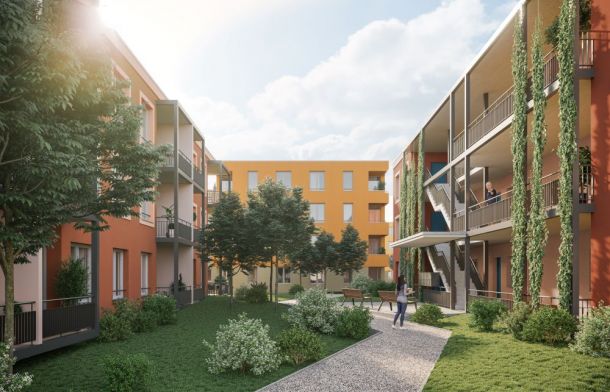 Fortschritt beim Bau des generationenübergreifenden Havel-Quartiers HEIMATGLÜCK in Ketzin